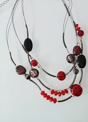 Collier perles Patrice Bréal rouge multicolore, marke: Bréal, zustand: Sehr gut, 3,00 €, 3,85 € beinhaltet Vinted-Käuferschutz Pro