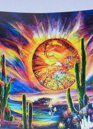 tenture cactus désert, estado: Novo sem etiquetas, €8.60, €9.73 inclui Proteção do Comprador