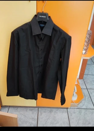 Camicia nera da uomo cotone nuova, marque: Attore, état: Neuf sans étiquette, taille: XL, 10,00 €, 11,20 € Protection acheteurs incluse