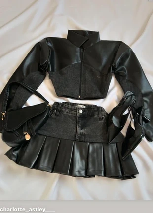 Ensemble jupe et haut noir, marque: Aliexpress, état: Neuf sans étiquette, taille: M / 38 / 10, 22,00 €, 23,80 € Protection acheteurs incluse