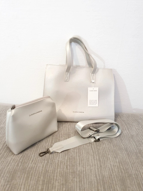 Cabas argenté sales