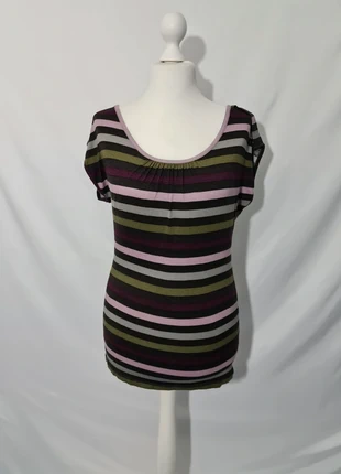 T-shirt à rayures multicolores Grain de Malice – taille M – coupe féminine confortable, marque: Grain de Malice, état: Très bon état, taille: M / 38 / 10, 3,00 €, 3,85 € Protection acheteurs (Pro) incluse