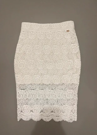 Josh V witte kanten midi-rok – maat S, brand: Josh V, condizioni: Ottime, taglia: S / IT 40 / EU 36, €70.00, €74.20 include la Protezione acquisti