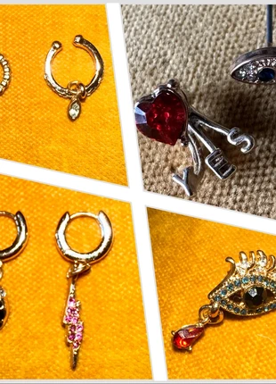 Lot de mini boucles d’oreilles, marque: H&M, état: Très bon état, 10,00 €, 11,20 € Protection acheteurs incluse