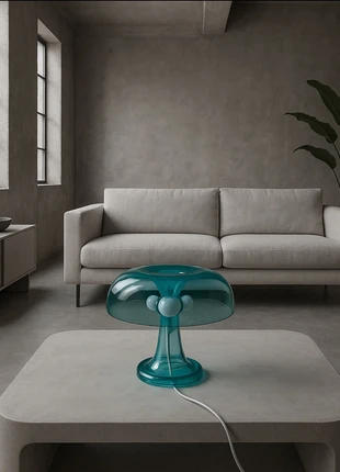 Lampe champignon design bleu turquoise, condition: New without tags, €49.50, €52.68 includes Buyer Protection