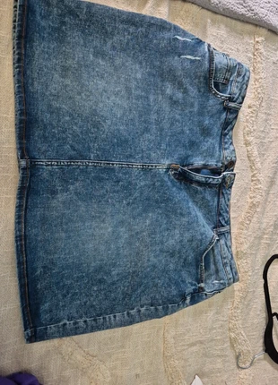 Spijkerrok, merk: M&S Mode, staat: Heel goed, maat: 5XL / 50 / 22, € 10,00, € 11,20 inclusief Kopersbescherming