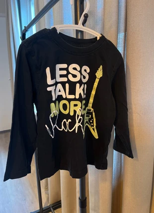 Longsleeve - maat 104 - Less talk, more rock - stoere jongens, brand: Frendz, condizioni: Ottime, taglia: 4 anni / 104 cm, €1.50, €2.28 include la Protezione acquisti