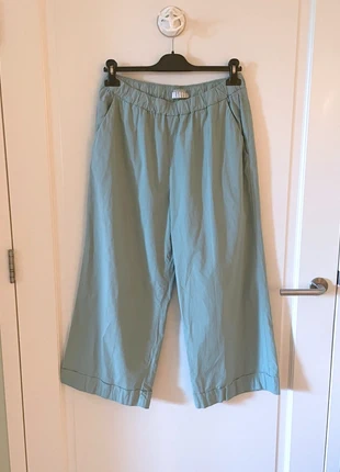 Kiltie turquoise broek wijd flare wide look vintage style mint M 38 40 retro, merk: Kiltie, staat: Heel goed, maat: M / 38 / 10, € 20,00, € 21,70 inclusief Kopersbescherming