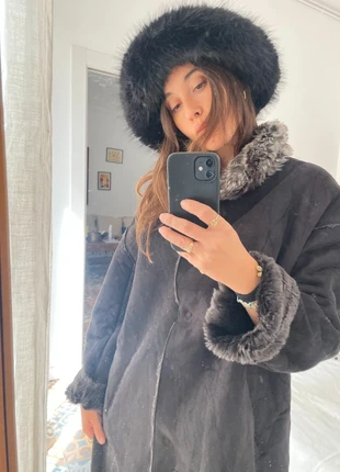 Abrigo NEGRO vintage, autumn trend vegan fur, marque: Vintage Dressing, état: Très bon état, taille: M / 38 / 10, 32,00 €, 34,30 € Protection acheteurs incluse