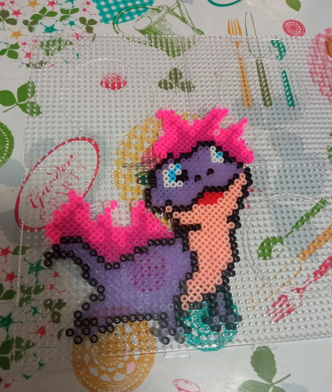 Axolotl perler beads