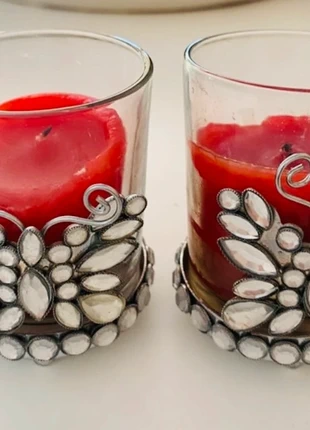 Ornate Butterfly Votive Candle Holders – Pair, condition: Very good, £3.75, £4.64 includes Buyer Protection