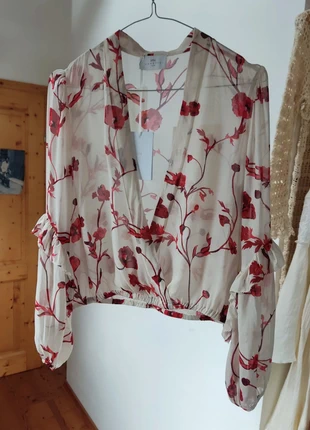 Romantische Bluse, marke: Nenette, zustand: Neu, mit Etikett, größe: S / 36 / 8, 35,00 €, 37,45 € inklusive Vinted-Käuferschutz