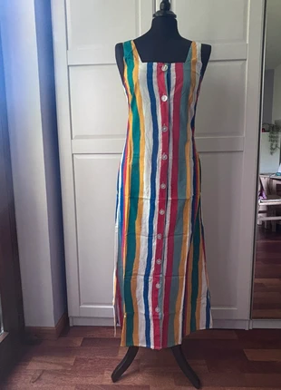 Abito senza maniche a righe colorate, merk: PEPA LOVES, staat: Nieuw zonder prijskaartje, maat: S / 36 / 8, € 25,00, € 26,95 inclusief Kopersbescherming