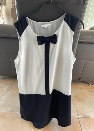 Robe noir et blanche, merk: Etam, staat: Heel goed, maat: L / 40 / 12, € 2,50, € 3,33 inclusief Kopersbescherming