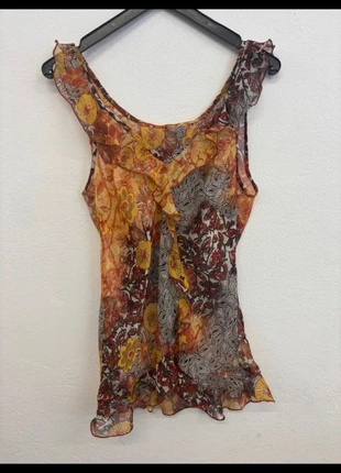 Top en mesh vintage coloré, marca: Vintage, estado: Muito bom, tamanho: S / 36 / 8, €10.00, €11.20 inclui Proteção do Comprador