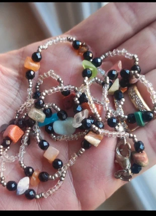 Magnifique collier sautoir pierres naturelles, merk: Italy Moda, staat: Nieuw zonder prijskaartje, € 11,00, € 12,25 inclusief Kopersbescherming