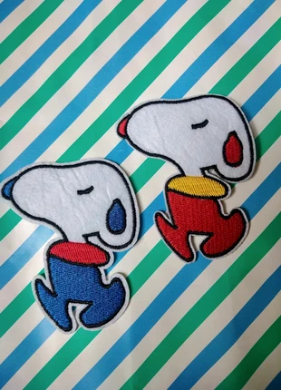 Lot de 2 patchs Snoopy look retro, merk: Snoopy, staat: Heel goed, € 10,00, € 11,20 inclusief Kopersbescherming