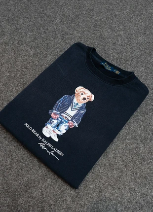 Sweat pull col rond polo bear by ralph lauren bleu marine S, merk: Ralph Lauren, staat: Heel goed, maat: S / 36 / 8, € 42,00, € 44,80 inclusief Kopersbescherming