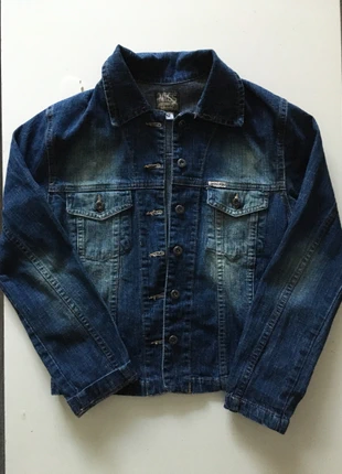Blouson en jeans à boutons, marca: miss id'est, estado: Muito bom, tamanho: 12 anos / 152 cm, €5.00, €5.95 inclui Proteção do Comprador