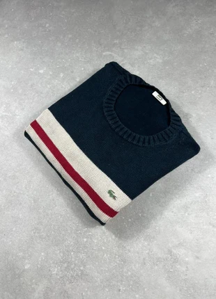 Pull sweat Lacoste homme en coton bleu rouge et blanc - taille XL, marke: Lacoste, zustand: Sehr gut, größe: XL, 39,00 €, 41,65 € inklusive Vinted-Käuferschutz