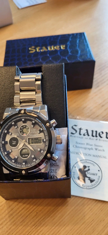 Stauer Blue Stone Chronograph