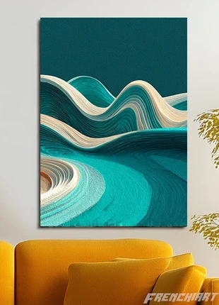 Poster métallique 30cm x 42cm Vague abstraite + aimant mural fourni., marque: Art, état: Très bon état, 28,50 €, 30,63 € Protection acheteurs (Pro) incluse