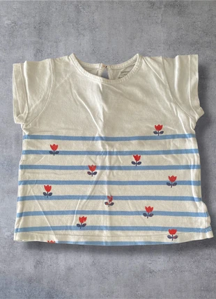 T-Shirt Bout'Chou - Marinière a fleur - Fille - Taille 24mois, brand: Bout'chou, condition: Good, size: 18-24 months / 86 cm, €2.00, €2.80 includes Buyer Protection