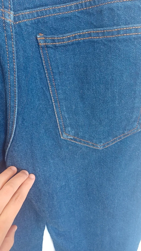 Jean bleu marine Femme Zara taille 38 - photo numéro 4