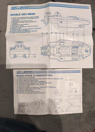 Notices GI joe hasbro du diable des mers et de l avant poste d'observation, marca: Hasbro, estado: Muito bom, €10.00, €11.20 inclui Proteção do Comprador