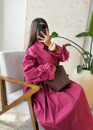 Jupe bouffante en coton (100% coton) | Bordeaux framboise, marque: Zara, état: Neuf avec étiquette, taille: M / 38 / 10, 55,00 €, 58,45 € Protection acheteurs incluse