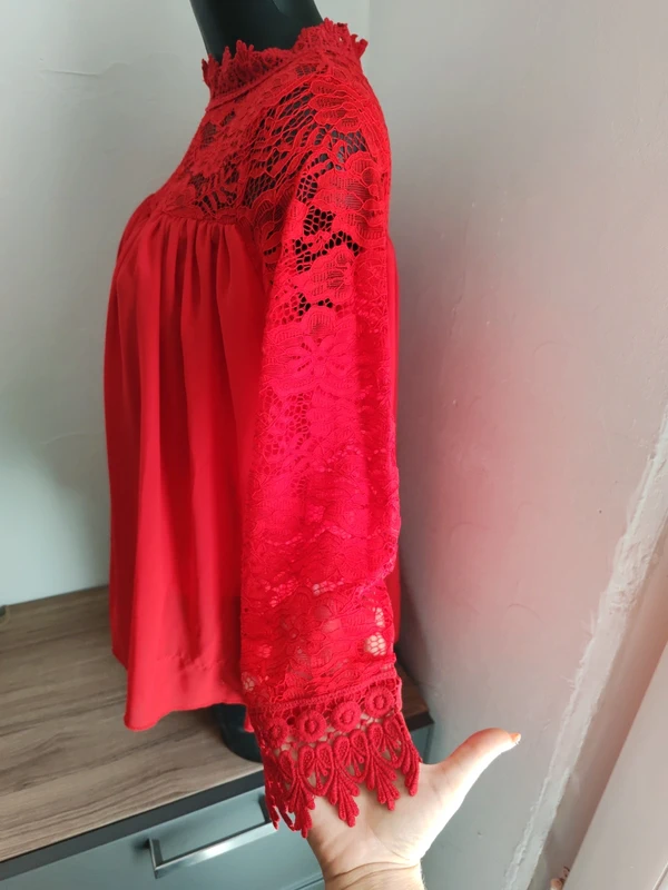 Blouse effet dentelle taille 38 - photo numéro 5