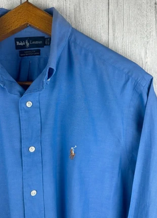 Ralph Lauren Yarmouth – Chemise Oxford bleu vif – Taille 16 ½ (L/XL), marke: Ralph Lauren, zustand: Sehr gut, größe: L, 23,90 €, 25,80 € inklusive Vinted-Käuferschutz