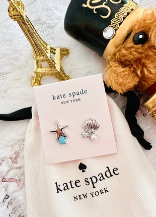 Boucles d’oreilles dépareillées – Kate Spade New York ⭐ Étoile de mer + coquillage avec perle, marca: Kate Spade, estado: Muy bueno, 36,50 €, 39,03 € Protección al comprador Pro incluida