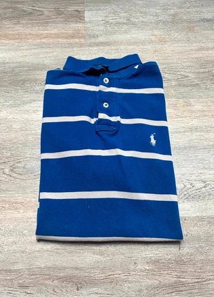 Polo manche courte Ralph Lauren couleur bleu et blanc taille S en bon état, marque: Ralph Lauren, état: Bon état, taille: S, 13,00 €, 14,35 € Protection acheteurs (Pro) incluse