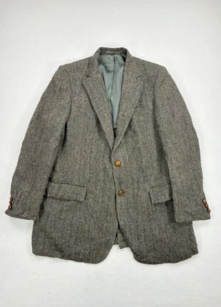 Blazer Harris Tweed Bloomingdale’s Vintage Y2K Old Money laine vierge chevrons – Taille L, marque: Harris Tweed, état: Très bon état, taille: L, 75,00 €, 79,45 € Protection acheteurs (Pro) incluse