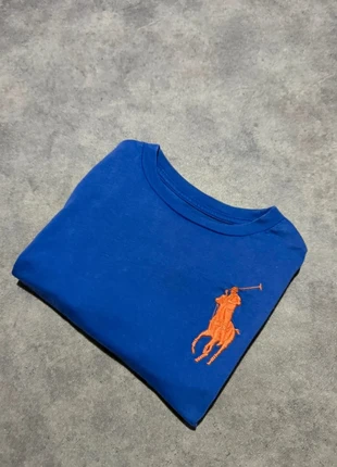 Tshirt Maillot Manches Courtes Ralph Lauren Violet Grand Logo Orange Numero 3 / Taille S, marca: Ralph Lauren, estado: Muito bom, tamanho: S, €15.90, €17.40 inclui Proteção do Comprador Pro