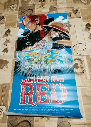 Poster One piece film red in lingua giapponese, marca: OnePiece, estado: Satisfatório, €4.00, €4.90 inclui Proteção do Comprador