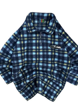 Polaire vintage 1/4zip à carreaux bleu marine S - 80/90’s/2000’s, brand: Vintage Dressing, condition: Very good, size: S, €25.00, €26.95 includes Buyer Protection Pro