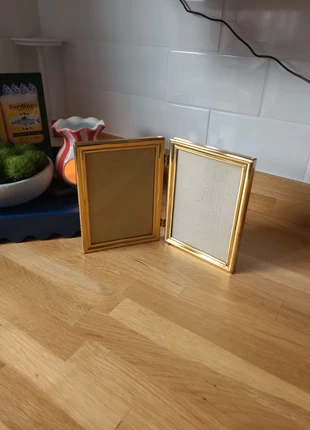 Vintage bi fold  double brass photo frame, brand: Reclaimed Vintage, condition: Good, £10.00, £11.20 includes Buyer Protection
