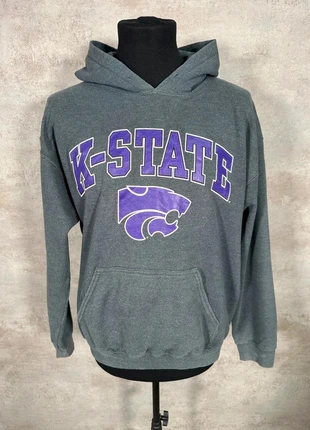 Hoodie Gildan gris chiné logo taille M, brand: Gildan, condition: Very good, size: M, €8.00, €9.10 includes Buyer Protection Pro