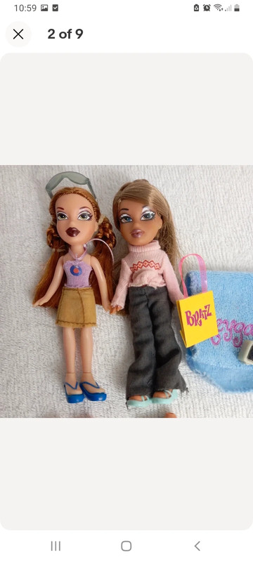 Lil Bratz Dolls x2 With Replacement Feet Shoes Radio Bag Accessories Sunglasses