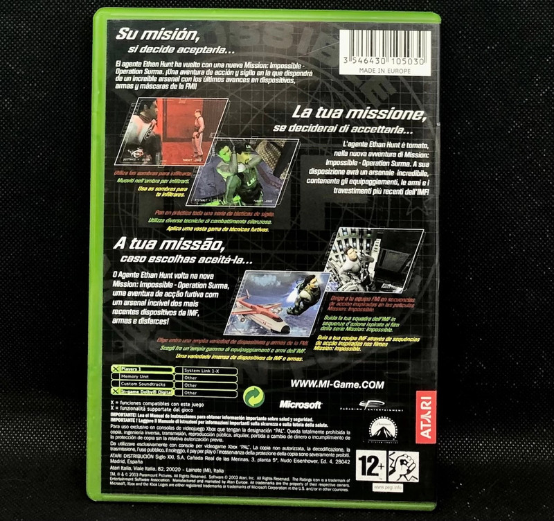 Mission Impossible Operation Surma - Xbox - PAL 2