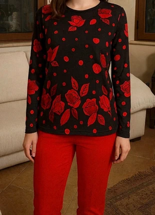 Y2k Splendida ed elegante bluaa in morbida maglina di viscosa, New Sensation, brand: New Sensation, condizioni: Nuovo senza cartellino, taglia: XL / IT 46 / EU 42, €13.90, €15.30 include la Protezione acquisti