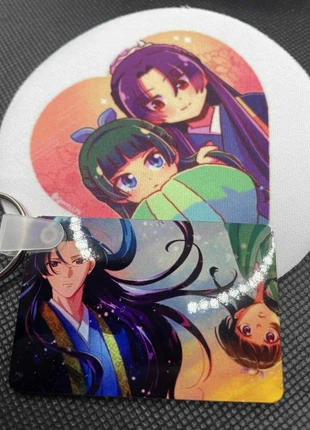 🌿👑 Lot Duo Maomao & Jinshi – Dessous de Tasse & Porte-Clés Inspirés des Carnets de l’Apothicaire, brand: Hoaana sublimation, condition: Very good, €6.00, €7.00 includes Buyer Protection Pro