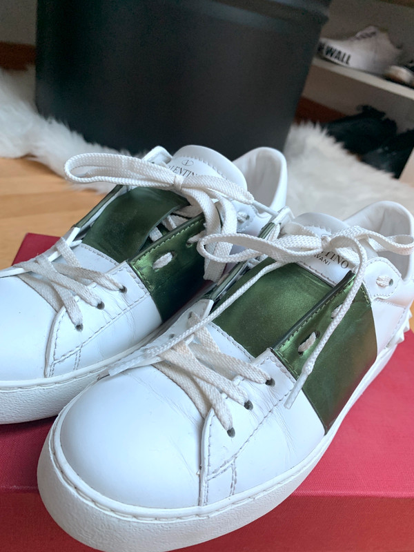 Valentino sale striped sneakers