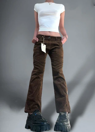 Vintage Y2K annes 2000's maroon cargo corduroy pants, marca: Vintage Dressing, estado: Muy bueno, tamaño: XXS / 32 / 4, 35,00 €, 37,45 € Protección al comprador Pro incluida