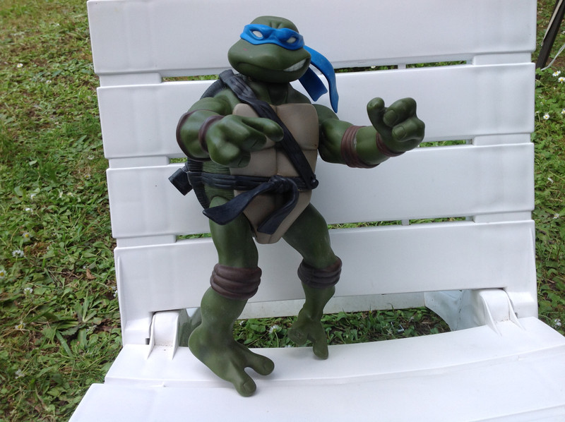 Peluche tortue ninja bleu Leonardo 22 cm