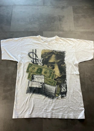 T-shirt homme Tupac Shakur vintage logo floqué hidden face by David haverdy blanc oversize - M, brand: y2k, condition: Very good, size: M, €22.41, €24.23 includes Buyer Protection