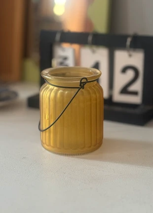 Vasetto in Vetro Giallo Portacandele, brand: CASA, condizioni: Ottime, €3.50, €4.38 include la Protezione acquisti