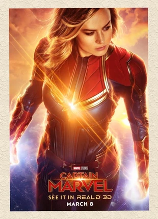 Poster affiche Captain Marvel, brand: Marvel, condition: Very good, €8.00, €9.10 includes Buyer Protection
